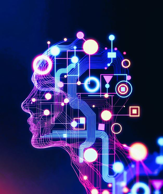 Digitalt netværk i menneskelig form