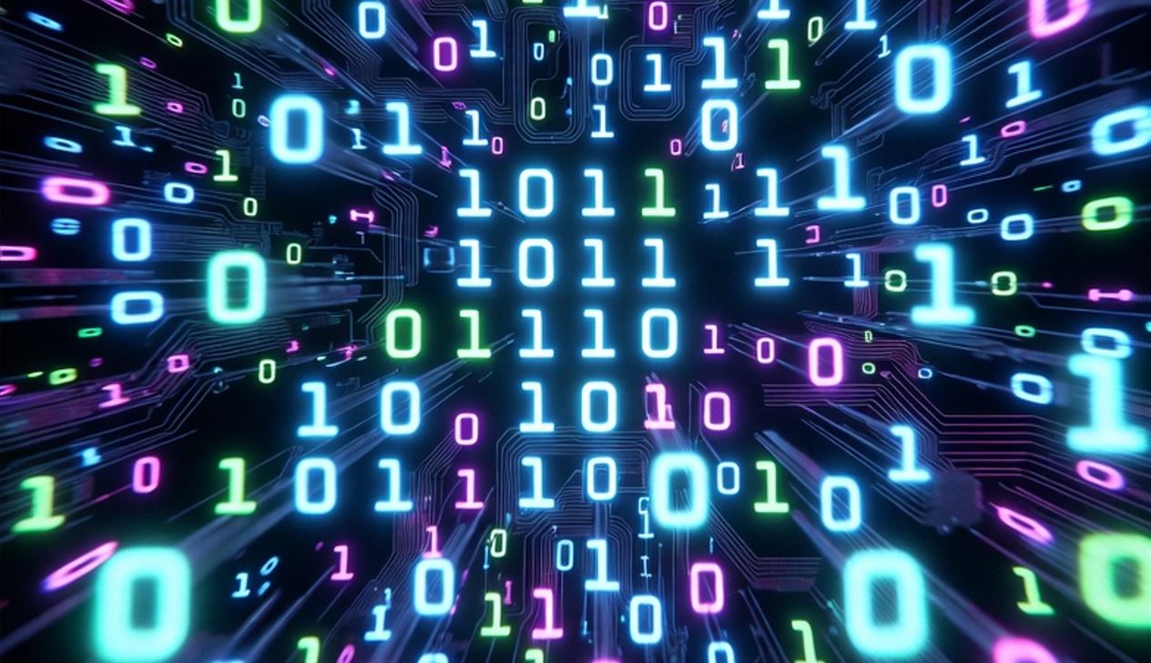 Binær kode bestående af 0'ere og 1'ere